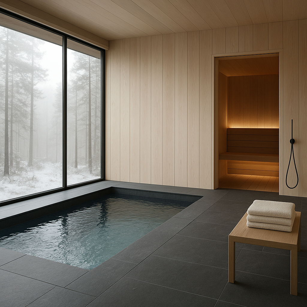 Scandinavian Bathhouse Serenity